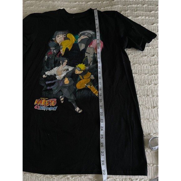 Shonen Jump Naruto Shippuden T-Shirt Mens Size M Front Graphics 100% Cotton - Picture 4 of 6